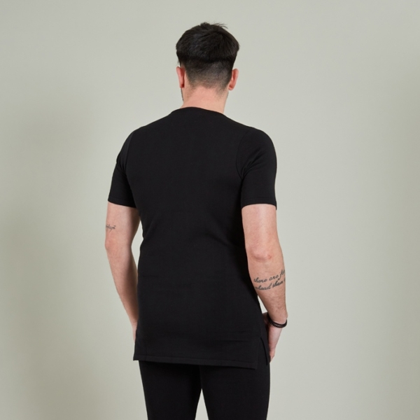 Short-sleeve wool shirt