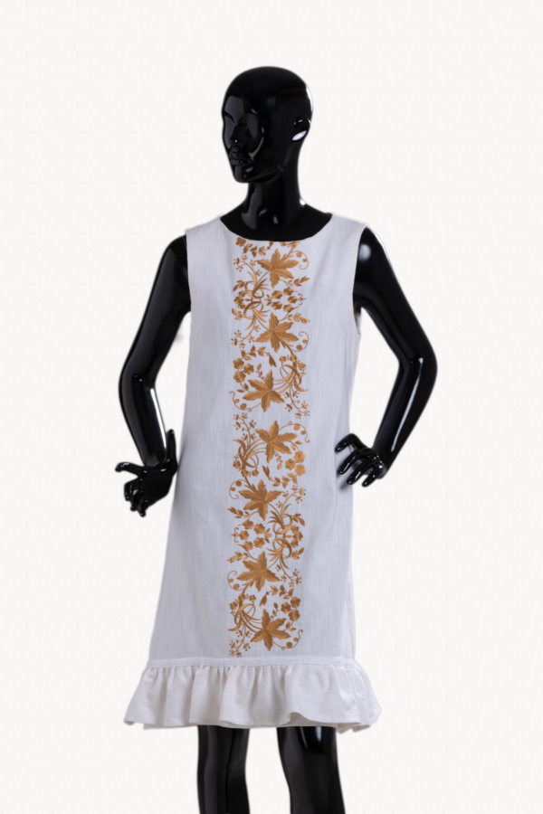 ΧΕΙΡΟΠΟΙΗΤΟ ΥΦΑΝΤΟ ΦΟΡΕΜΑ ΜΕ ΚΕΝΤΗΜΑ "Melia Chios Dress"