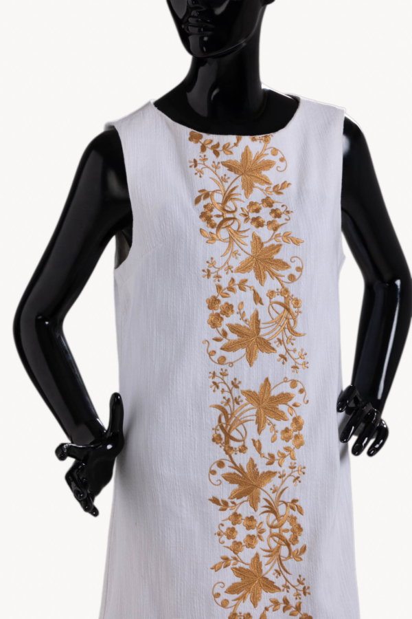 ΧΕΙΡΟΠΟΙΗΤΟ ΥΦΑΝΤΟ ΦΟΡΕΜΑ ΜΕ ΚΕΝΤΗΜΑ "Melia Chios Dress"