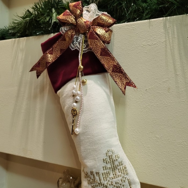 Christmas Boot with Lace