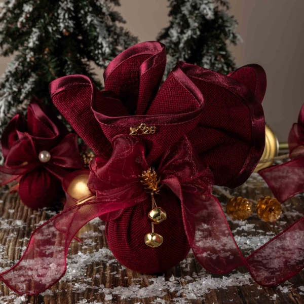 Large burgundy bauble