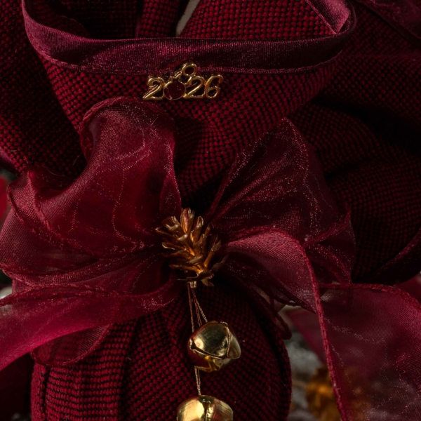 Large burgundy bauble