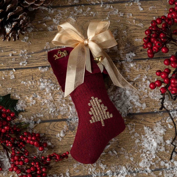 Small burgundy boot