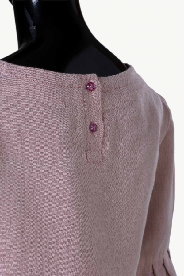 Handmade woven blouse “Terra Rose”
