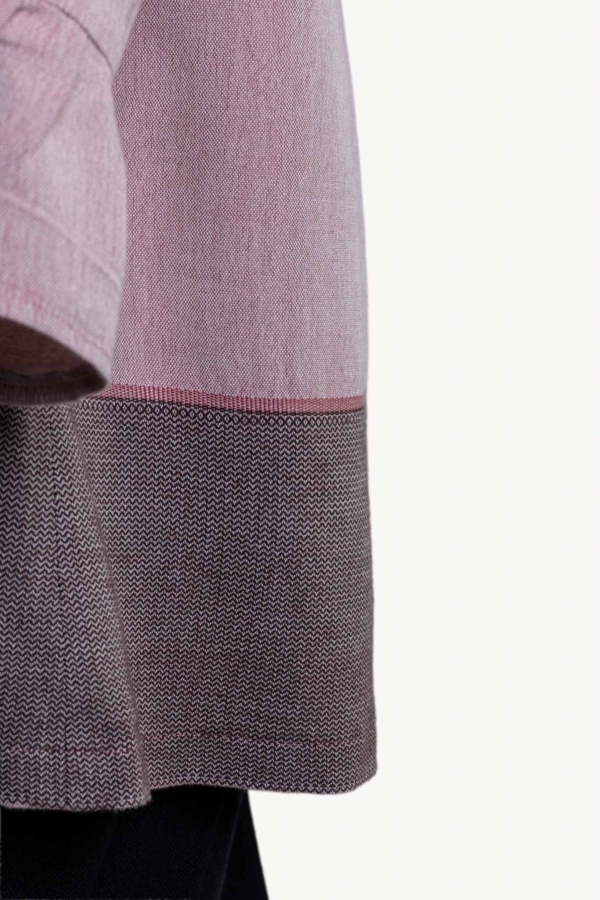 Handmade woven blouse “Terra Rose”