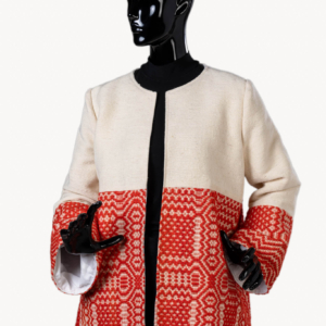 Handmade woven wool jacket “Artemis”