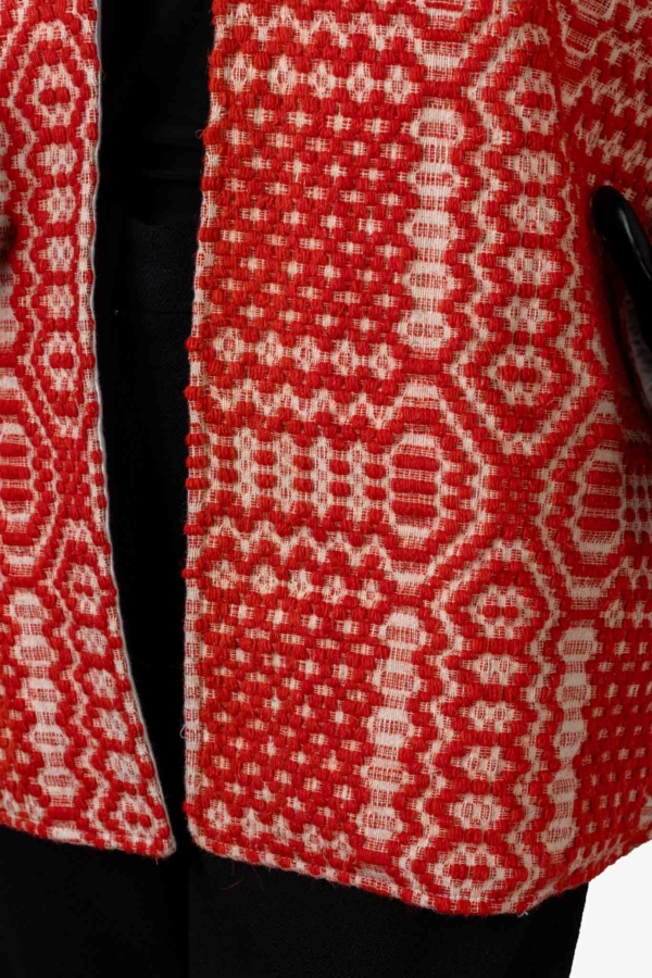 Handmade woven wool jacket “Artemis”